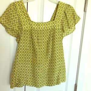 100% Silk Banana Republic top